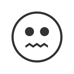 Fototapeta premium Emotion icons set. Linear icons, black, variety of emotions. Vector.