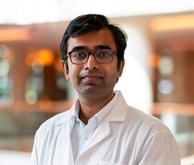 Fototapeta premium portrait of male indian doctor