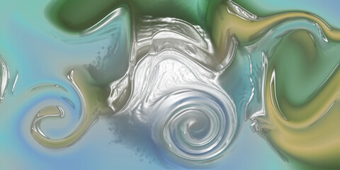 Green, blue and yellow abstract background with pearl effect