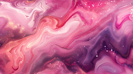Delicate Pink Marble Swirl Background with Purple Undertones for Artistic Designs