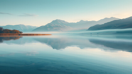 Fototapeta premium lake and mountains