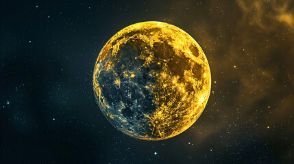 Naklejka premium 満月の写真
