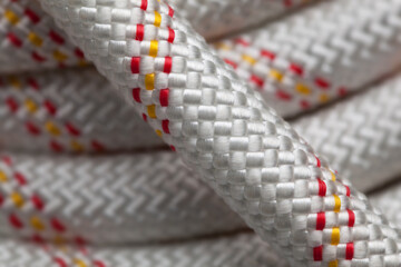Macro of nylon rope