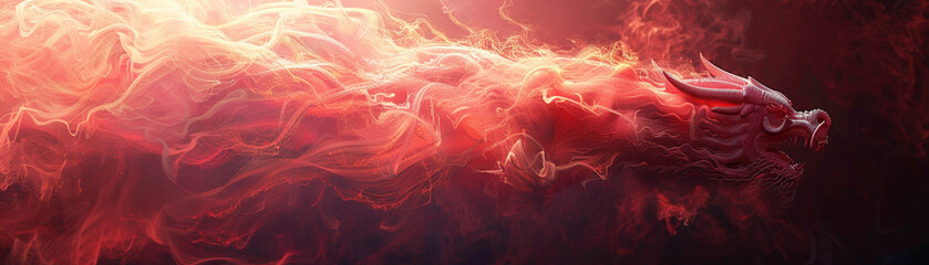 An illustrated close up of a red dragons breath symbolizing the hot pace of logistics and the battle against spam