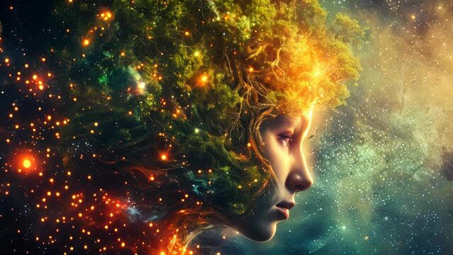 Enchantress of the Forest. Generative ai
