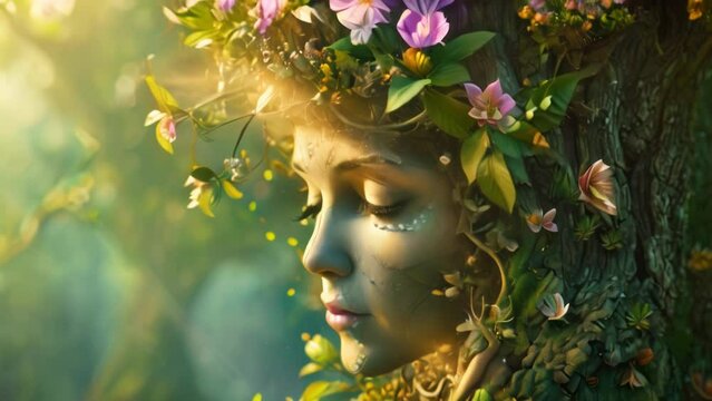 Captivating Harmony with Mother Earth. Generative ai