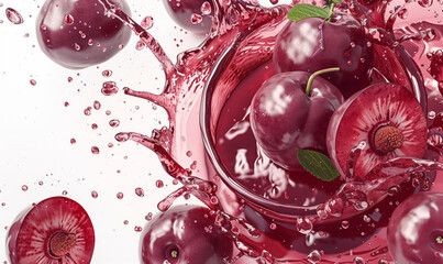 Plum Bliss: Refreshing Juice, Naturally Rich in Antioxidants