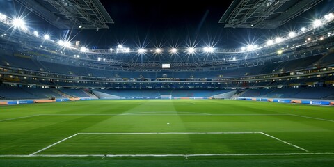 empty soccer Stadium