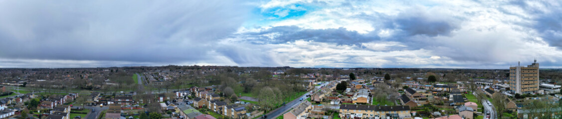 Obraz premium Panoramic View of Stevenage City of England Great Britain