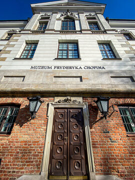 Muzeum Fryderyka Chopina, wejście główne. Warszawa 25 luty, 2024r.