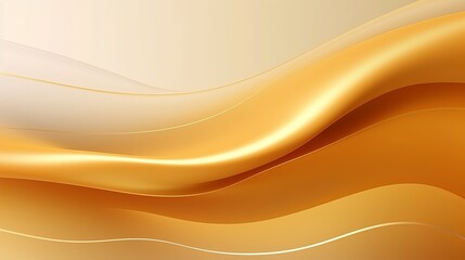Fototapeta premium Luxury golden color Abstract wave background. Abstract soft color waves