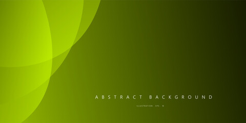 Green curve modern background with dark space for text and message. template design