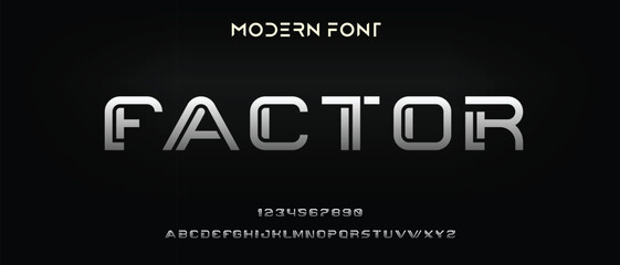 Abstract minimal modern alphabet fonts. Typography technology electronic digital music future creative font. vector illustraion