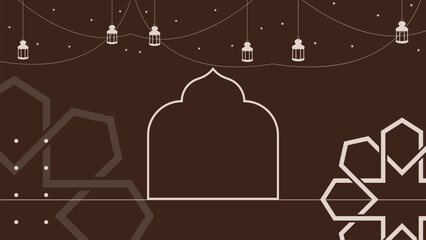 illustration of a mosque background