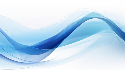 Blue wave abstract background for flyer brochure ad design