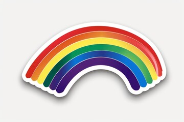 LGBTQ Sticker love dialogue design. Rainbow lgbtq pride sticker for package motive lgbtq pride sticker for league diversity Flag illustration. Colored lgbt parade cerulean. Gender speech domsexual