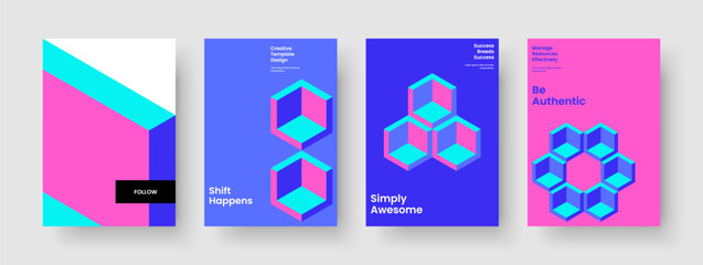 Geometric Report Layout. Abstract Book Cover Design. Creative Brochure Template. Business Presentation. Background. Banner. Poster. Flyer. Brand Identity. Advertising. Magazine. Handbill. Portfolio