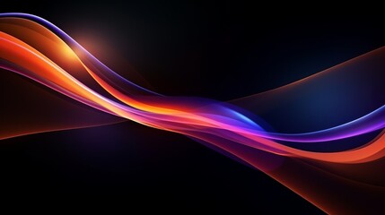 Modern abstract motion banner on dark background