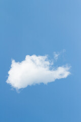 Blue sky background with tiny clouds. Nature abstract background for your design