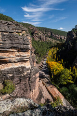 Barranco de la Hoz , Alto Tajo natural park, Guadalajara province, Spain