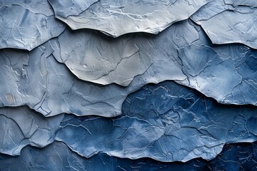 Abstract grunge decorative relief navy blue stucco wall texture. wide angle rough colored background