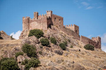 Fototapeta na wymiar Riba de Santiuste Castle, 9th century, Guadalajara, Spain