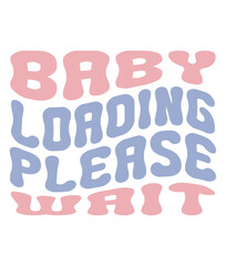 Retro Pregnancy  Craft Design. T-shirt Design. Illustration