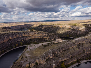 meander, Las Hoces del Río Duratón Natural Park, Segovia province, Spain