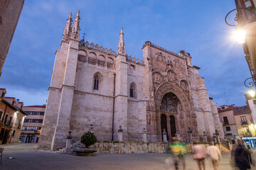 church of Santa María la Real, 15th century, Aranda de Duero, Burgos province, Spain - obrazy, fototapety, plakaty