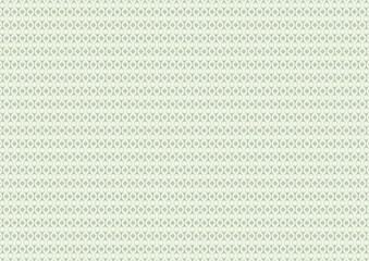 日本の伝統紋様 立涌のシームレスパターン 緑