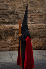Penitent in a traditional procession during the Spanish easter	