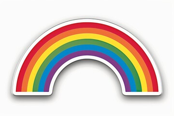 LGBTQ Sticker lgbtq pride sticker for purchase design. Rainbow lgbtq activists sticker motive light sticker diversity Flag illustration. Colored lgbt parade gradient editor. Gender speech tranquility