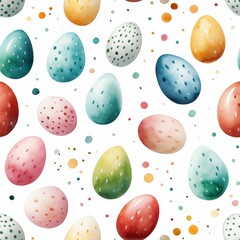 Fototapeta na wymiar Colorful Easter Egg reapiting Pattern.