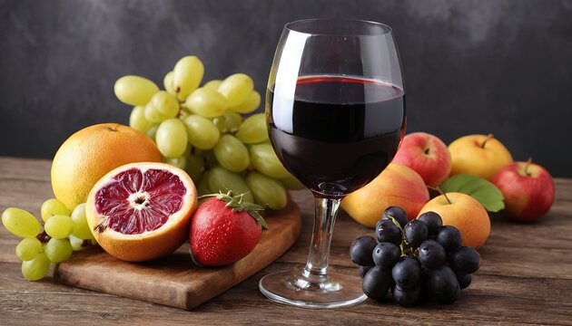 Sangria, spanish drink- Red wine and fruit