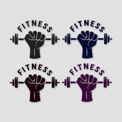 Vector illustration of a fitness logo design