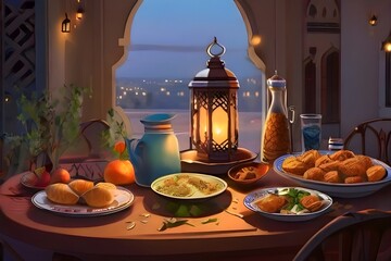 Ramadan dining table