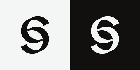 Letter S logo template. Unique modern creative logotype
