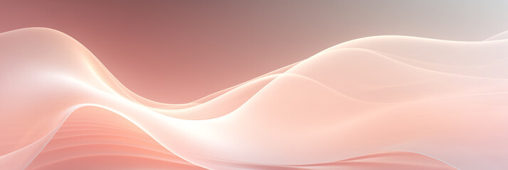 Fototapeta premium Abstract wave of peach fuzz color.