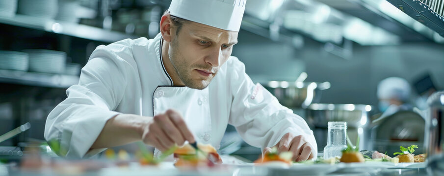 Pastry chef competes in an interstellar war themed cooking show creating dishes with mackerel and cod