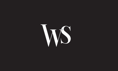 WS, SW, S, W Abstract Letters Logo Monogram