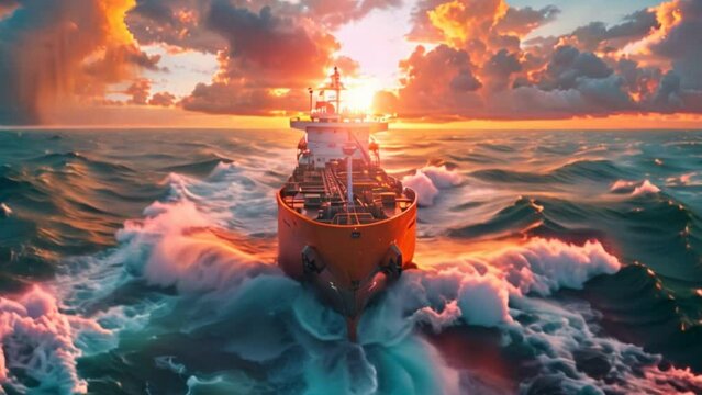 Cargo ships sail through treacherous waters. Sailors must rely on their strong bonds and unwavering spirit to navigate the choppy waters safely.