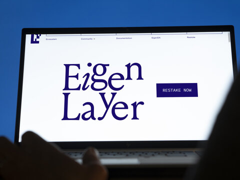 February 26th 2024, investor restaking his crypto assets on Eigen Layer system.