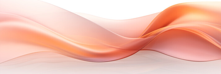 Abstract wave of peach fuzz color.