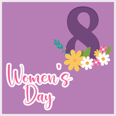 Obraz premium Vector Illustration International Women's Day Editable Post Banner Template