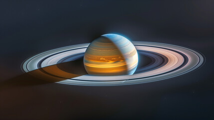 Saturn rings space science wallpaper, astronomy background backdrop