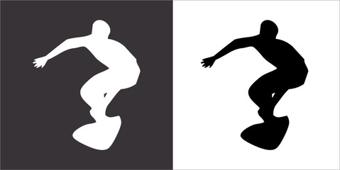 Fototapeta na wymiar Illustration vector graphics of surf icon