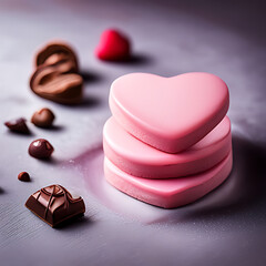candy, sweet, chocolate, pink, love