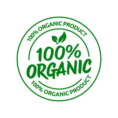 Green Organic Products Labels. Ecologic food stamps. Organic natural food labels.
