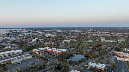 Fototapeta na wymiar Suburban area in Jacksonville, Florida.