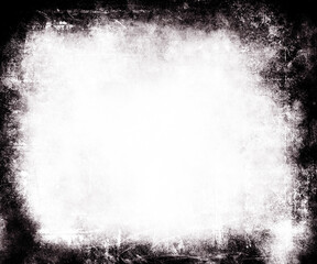 Grunge background with frame and space for your text or picture, horror scratched texture - 745810776